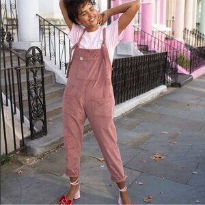 Lucy & Yak Ash Pink Dungarees Corduroy Overalls Size S